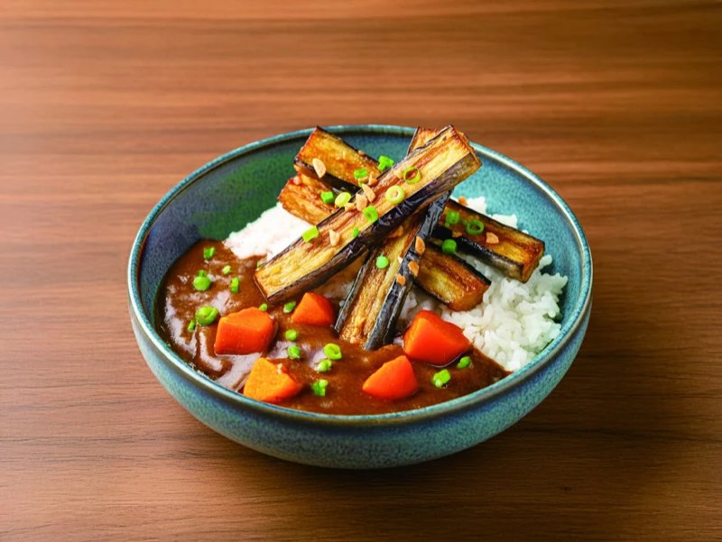 日式炸茄子咖哩飯